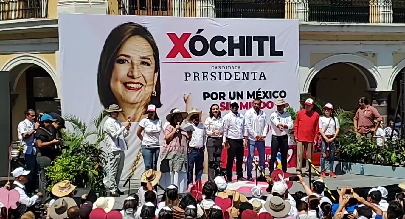La candidata presidencial de la coalición “Fuerza y Corazón por México”, Xóchitl Gálvez.