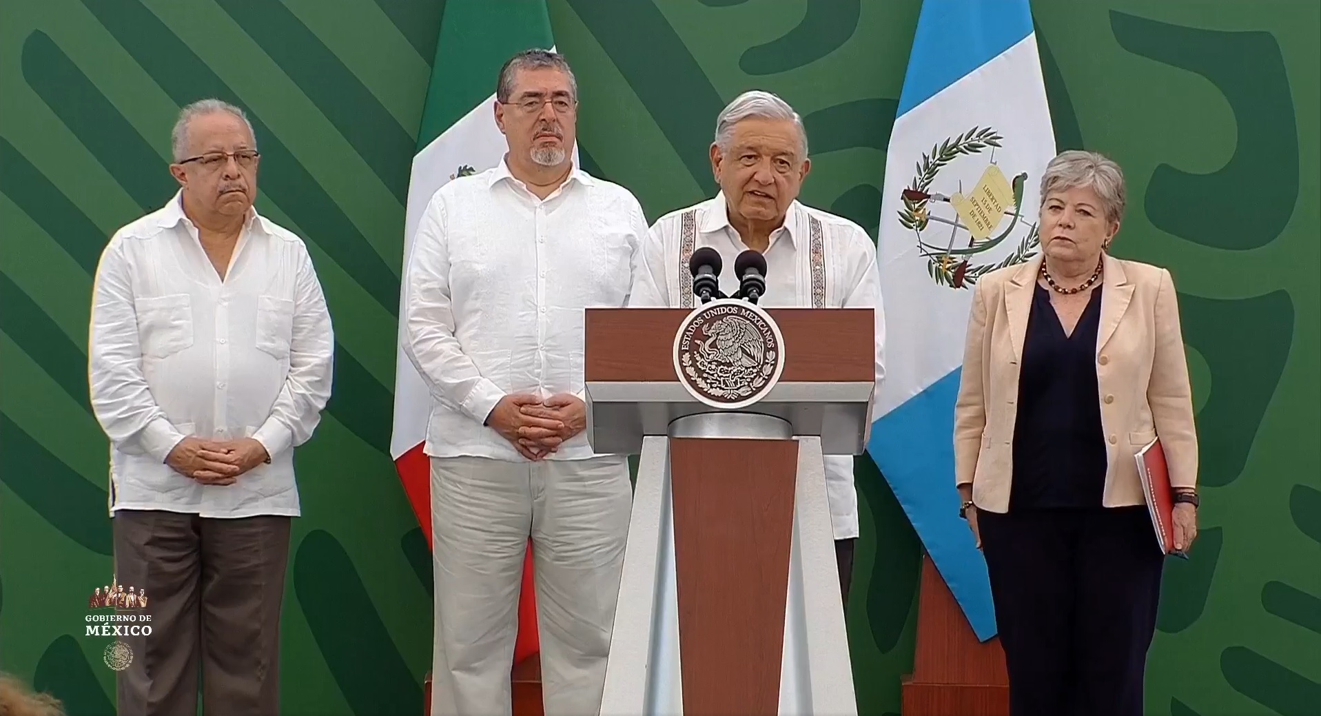 Reunión bilateral México-Guatemala desde Tapachula, Chiapas.