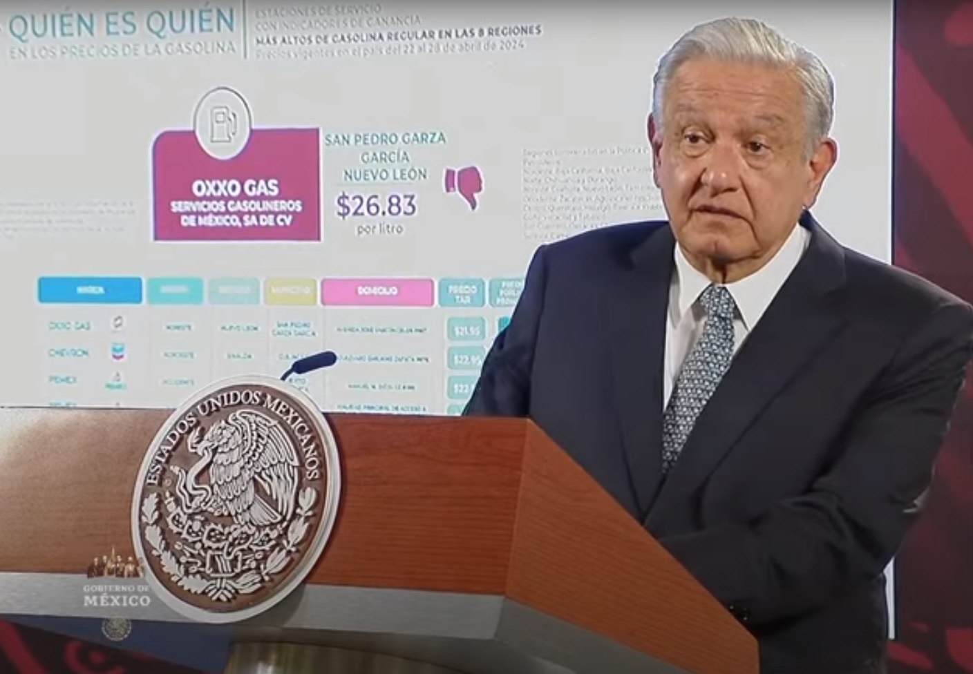 El presidente Andrés Manuel López Obrador. Captura de video.