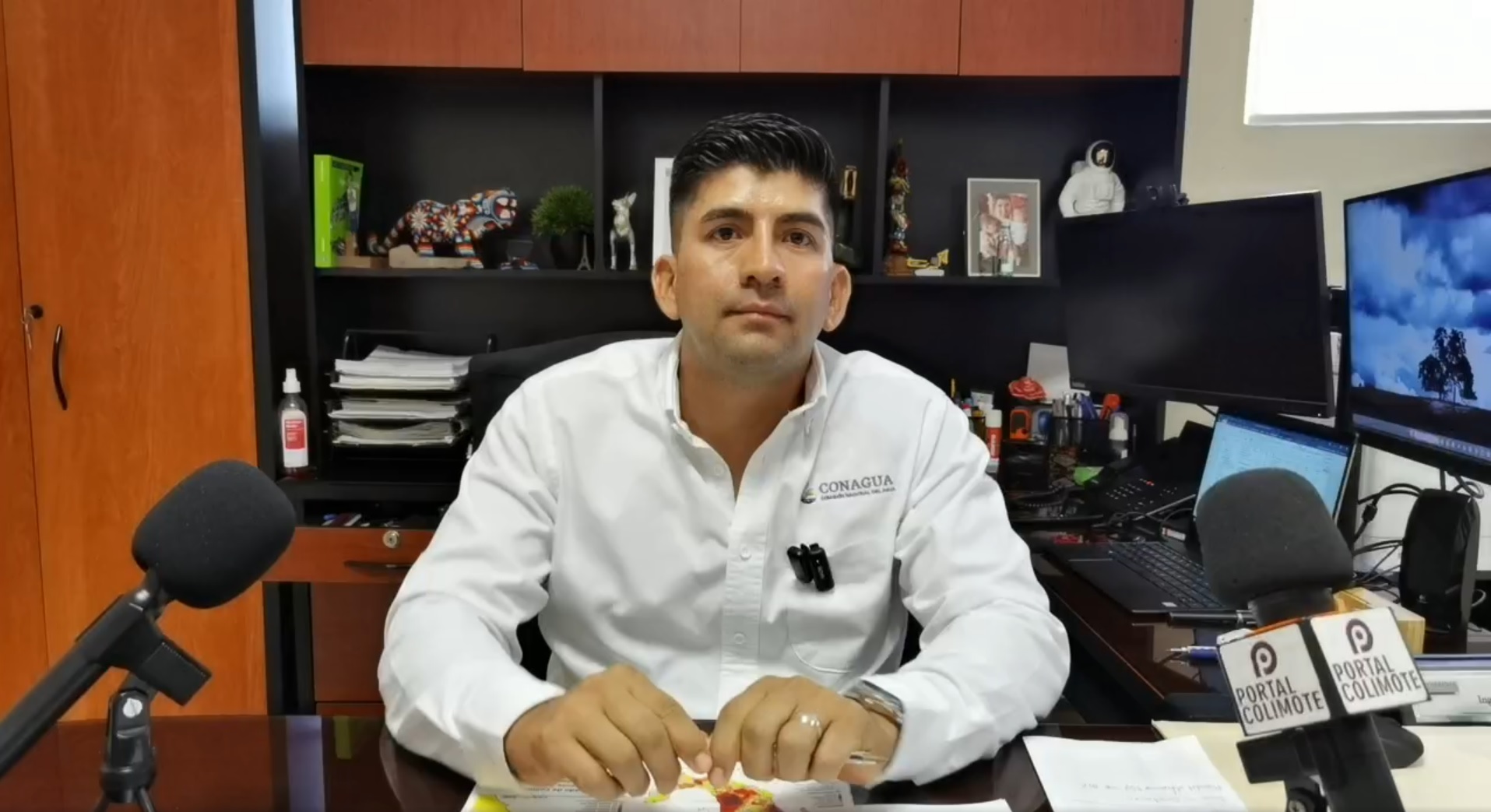 El subdirector técnico de la Conagua en Colima, Ernesto Paulino Santana.