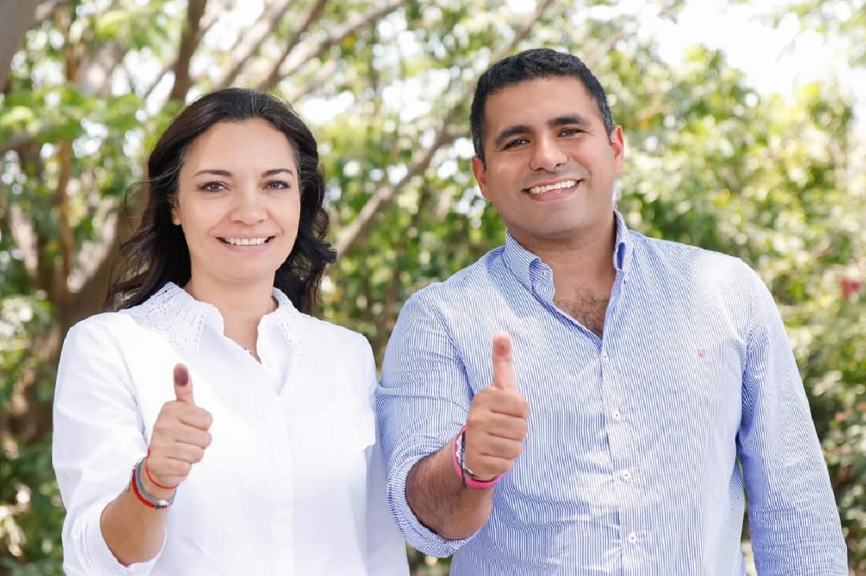 Mely Romero y Germán Sánchez.