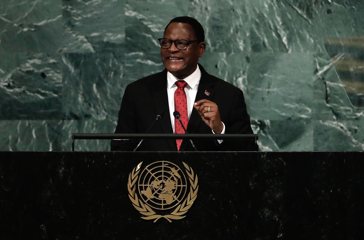 El presidente de Malaui, Lazarus Chakwera, en una foto de archivo. EFE/EPA/Peter Foley