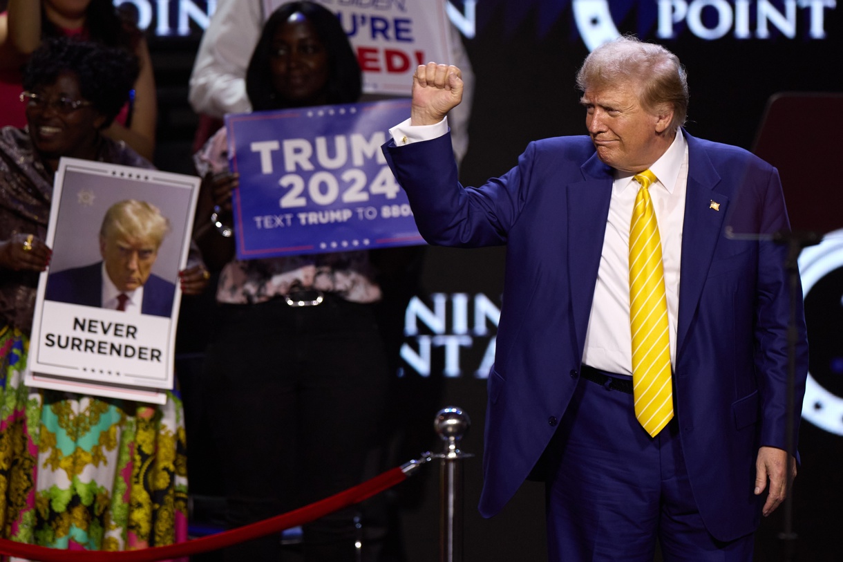 Fotografía de archivo del expresidente estadounidense Donald Trump. EFE/Allison Dinner