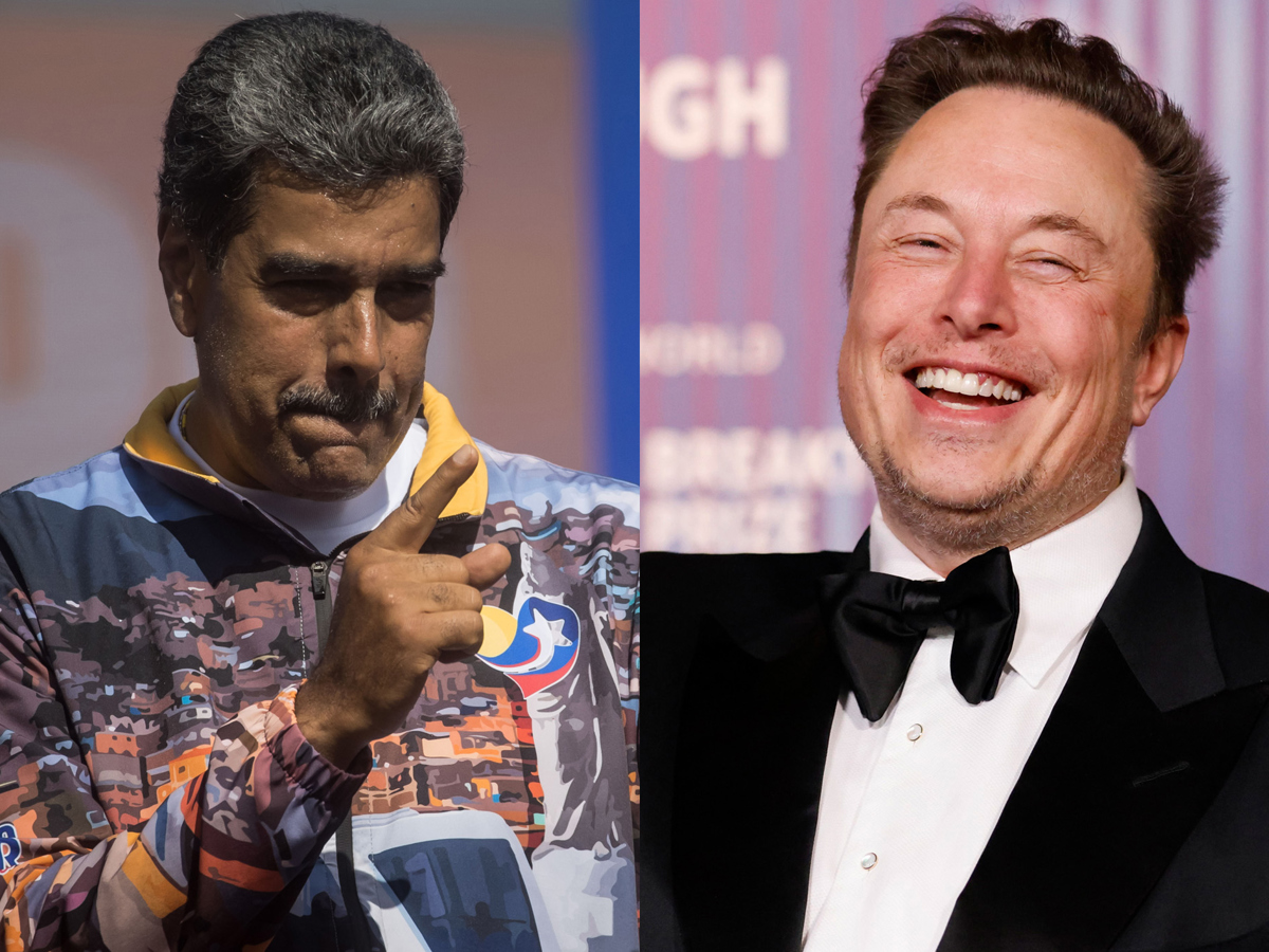 Combo de fotografías del presidente de Venezuela, Nicolás Maduro (i), y el CEO de Tesla Motors Elon Musk. (Fotografías de Miguel Gutiérrez y Caroline Brehman de la agencia EFE)