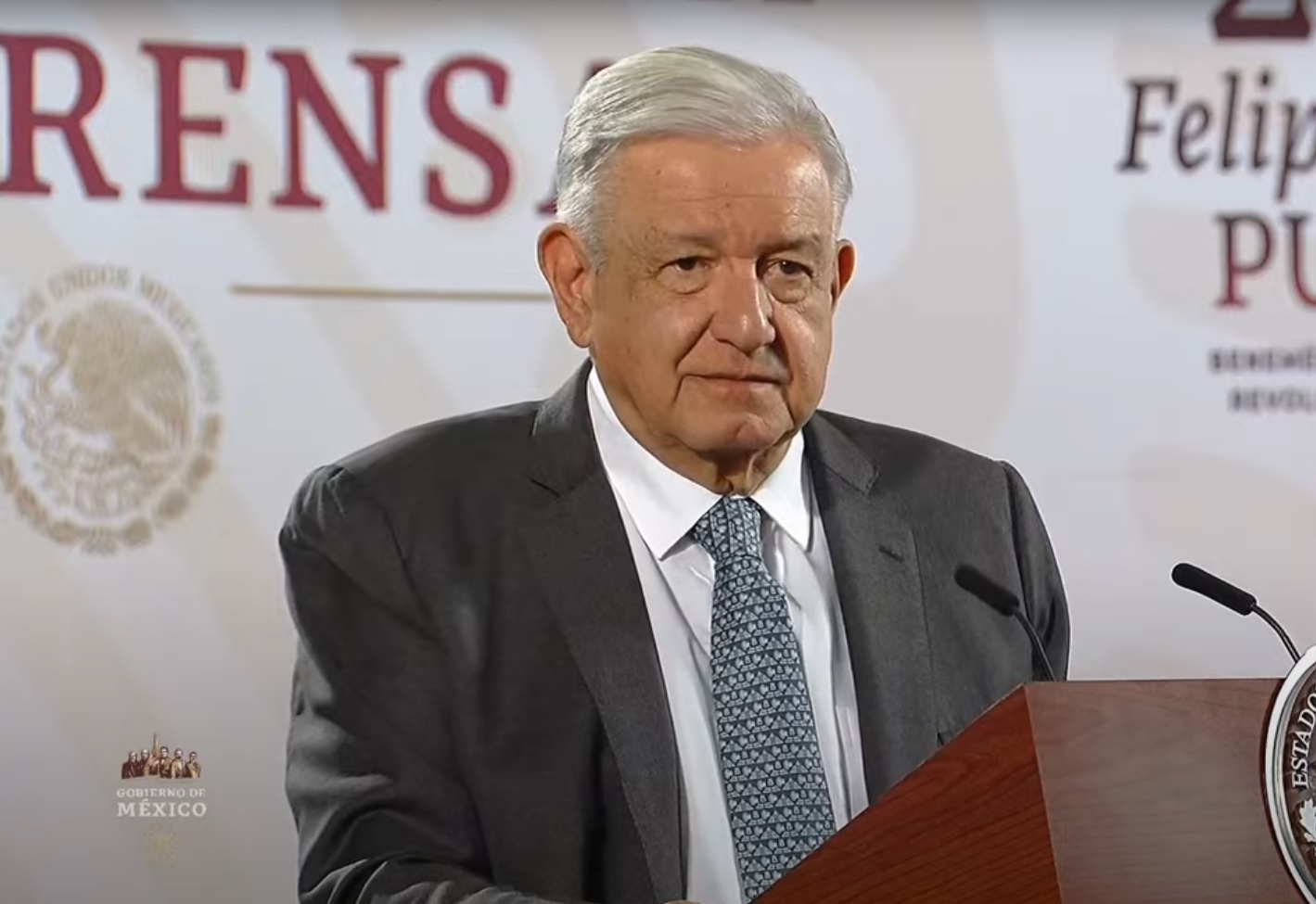 El Presidente de México, Andrés Manuel López Obrador.