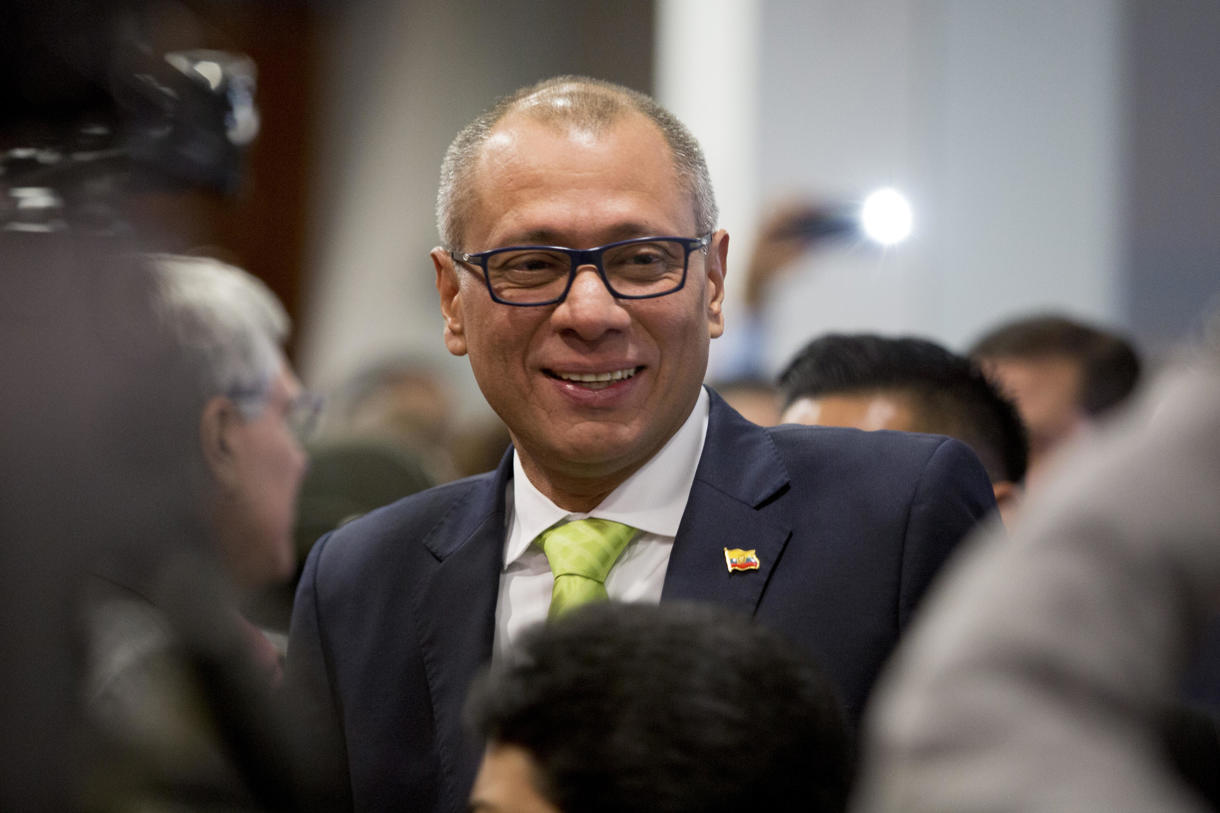 El exvicepresidente de Ecuador Jorge Glas, el 21 de junio de 2017, en Quito (Ecuador). (Foto de archivo de José Jácome de la agencia EFE)