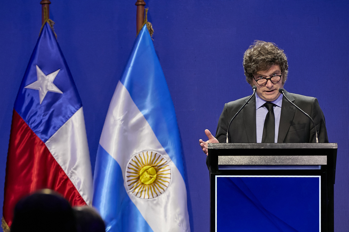 Fotografía del presidente argentino Javier Milei. (Foto de Alejandro Araya/Gasandes de la agencia EFE)