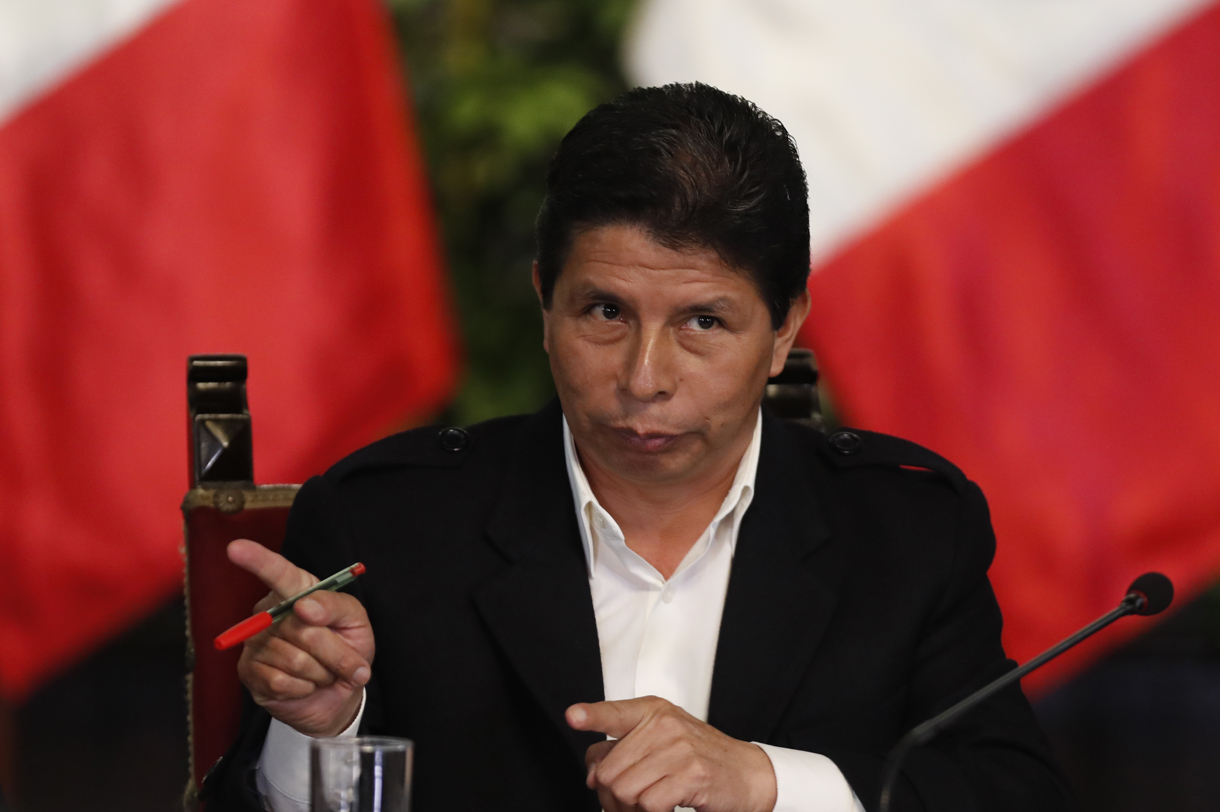 Fotografía de archivo del presidente de Perú Pedro Castillo. (Foto de Paolo Aguilar de la agencia EFE)