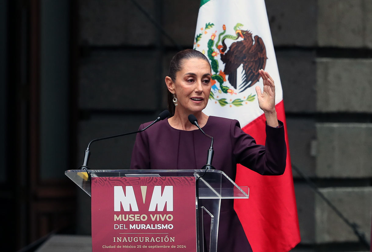 Imagen de archivo de la presidenta electa de México, Claudia Sheinbaum. (Foto de Mario Guzmán de la agencia EFE)