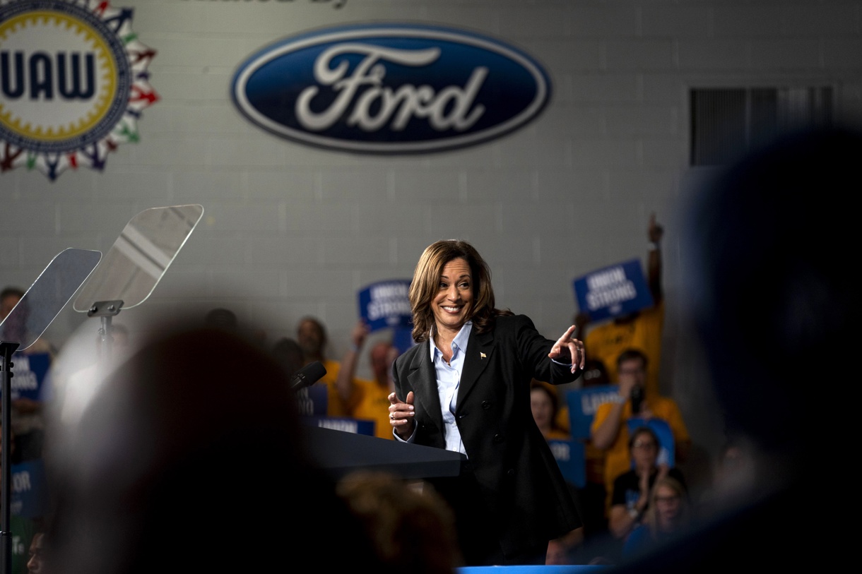 Fotografía de archivo de la vicepresidenta de Estados Unidos y candidata demócrata, Kamala Harris. (Foto de Cydni Elledge de la agencia EFE/EPA)