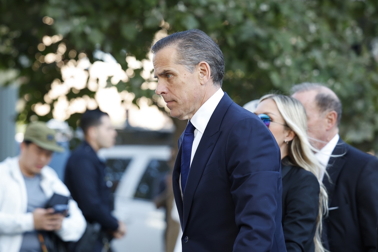 Hunter Biden llega al Palacio de Justicia en Los Ángeles, California, EUA, el 5 de septiembre de 2024. (Foto de Caroline Brehman de la agencia EFE)