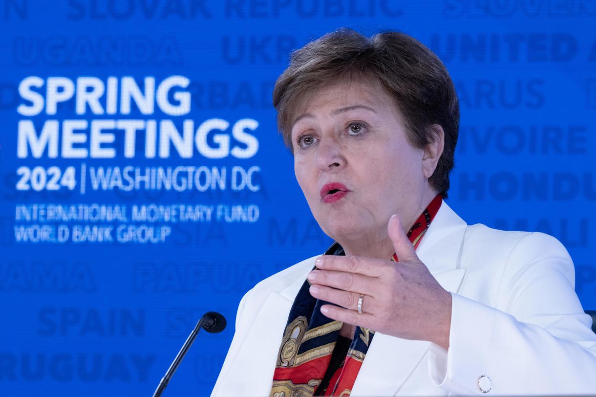 Fotografía de archivo de la directora gerente del Fondo Monetario Internacional (FMI), Kristalina Georgieva. (Foto de Michael Reynolds de la agencia EFE/EPA)