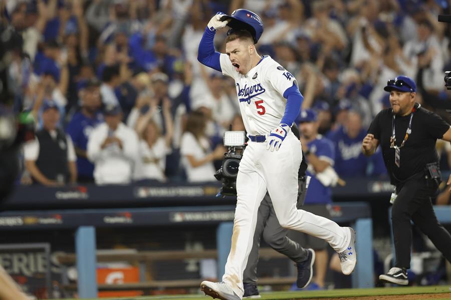 El jugador de los Dodgers de Los Angeles Freddie Freeman en una fotografía de EFE.