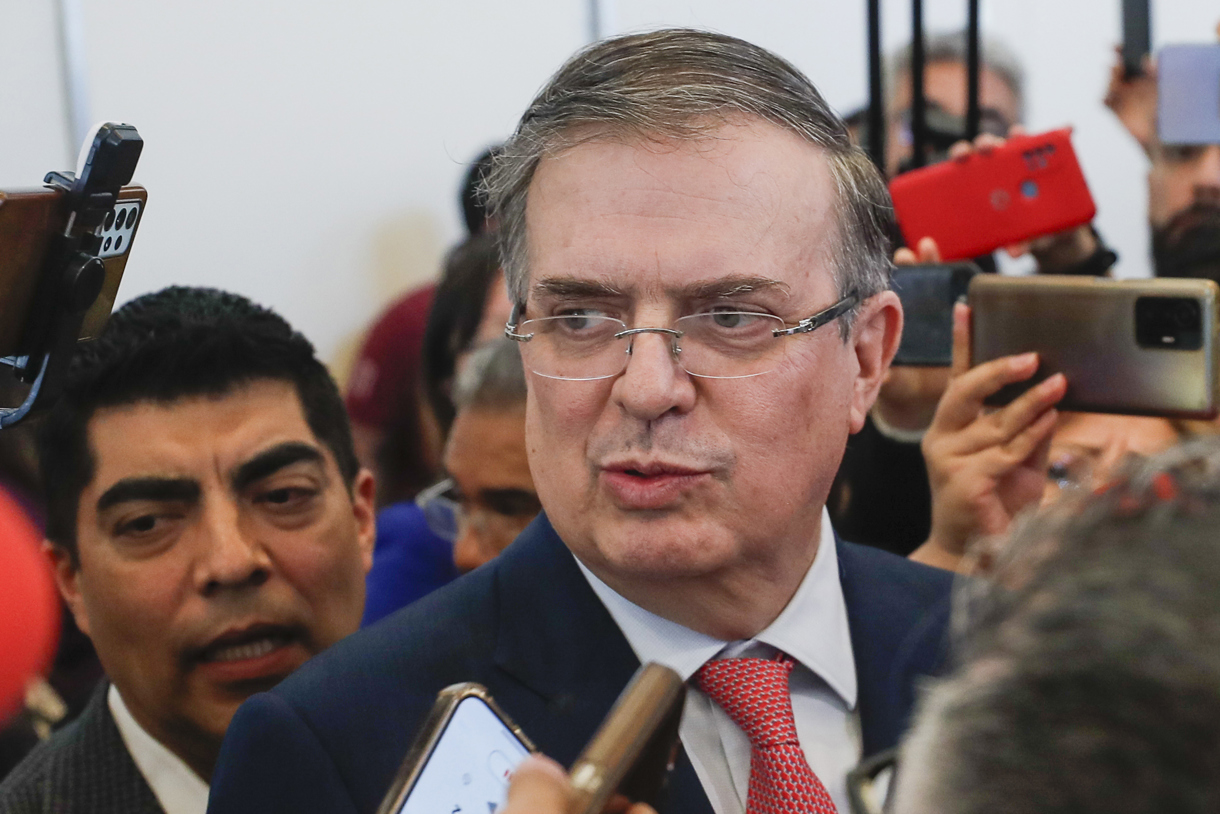 Imagen de archivo del secretario de Economía del Gobierno mexicano, Marcelo Ebrard. (Foto de Isaac Esquivel de la agencia EFE)