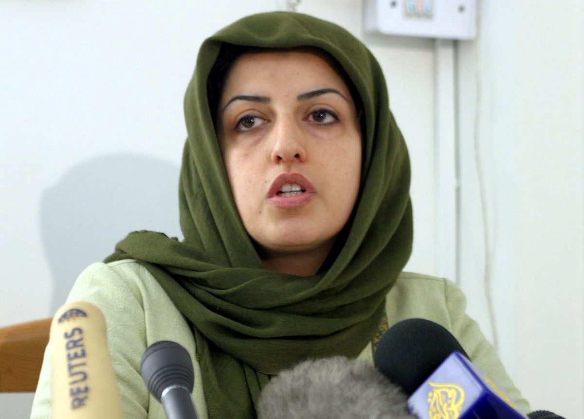 Foto archivo. Nargess Mohammadi. (Foto de Abedin Taherkenareh EPA)