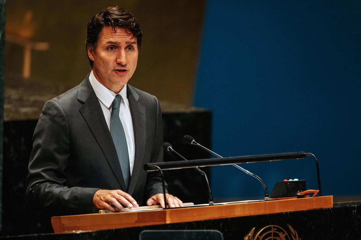 Fotografía de archivo del primer ministro canadiense, Justin Trudeau, quien en septiembre de 2023 acusó formalmente a las autoridades indias del asesinato en el oeste de Canadá de Singh Nijjar, un líder de la minoría sij que defendía la creación de un estado independiente, llamado Jalistán, en la región del Punyab indio y que había sido calificado de terrorista por Nueva Delhi. (Foto de Olga Fedrova de la agencia EFE)