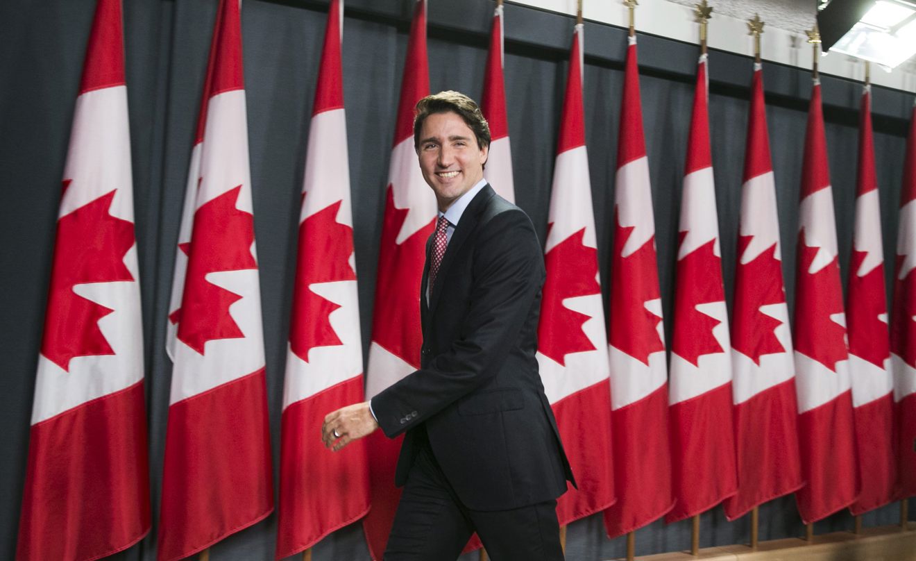 Fotografía de archivo del primer ministro de Canadá, Justin Trudeau, luego de una rueda de prensa en Ottawa (Canadá). (Foto de Chris Roussakis de la agencia EFE)