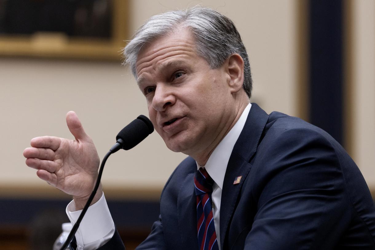 Fotografía de archivo del director del FBI, Christopher Wray. (Foto de Michael Reynolds de la agencia EFE/EPA)