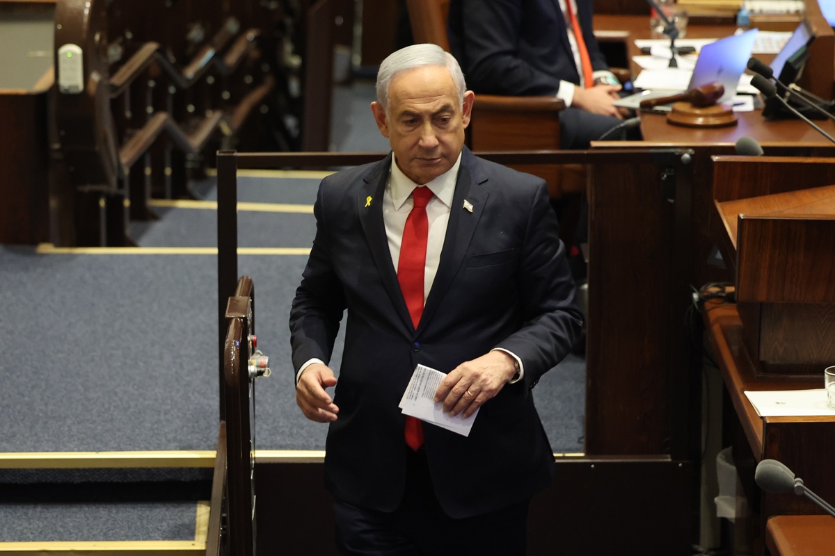 El primer ministro israelí, Benjamín Netanyahu, el pasado 18 de noviembre en el parlamento. (Foto de Abir Sultan de la agencia EFE/EPA)
