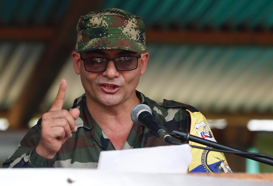 Iván Mordisco comandante general de la disidencia de las FARC, en una foto de EFE de archivo.