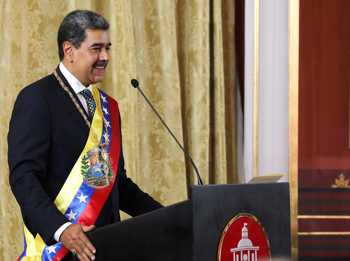 Fotografía cedida por el Palacio de Miraflores del presidente de Venezuela, Nicolás Maduro. (Foto de Palacio de Miraflores de la agencia EFE)