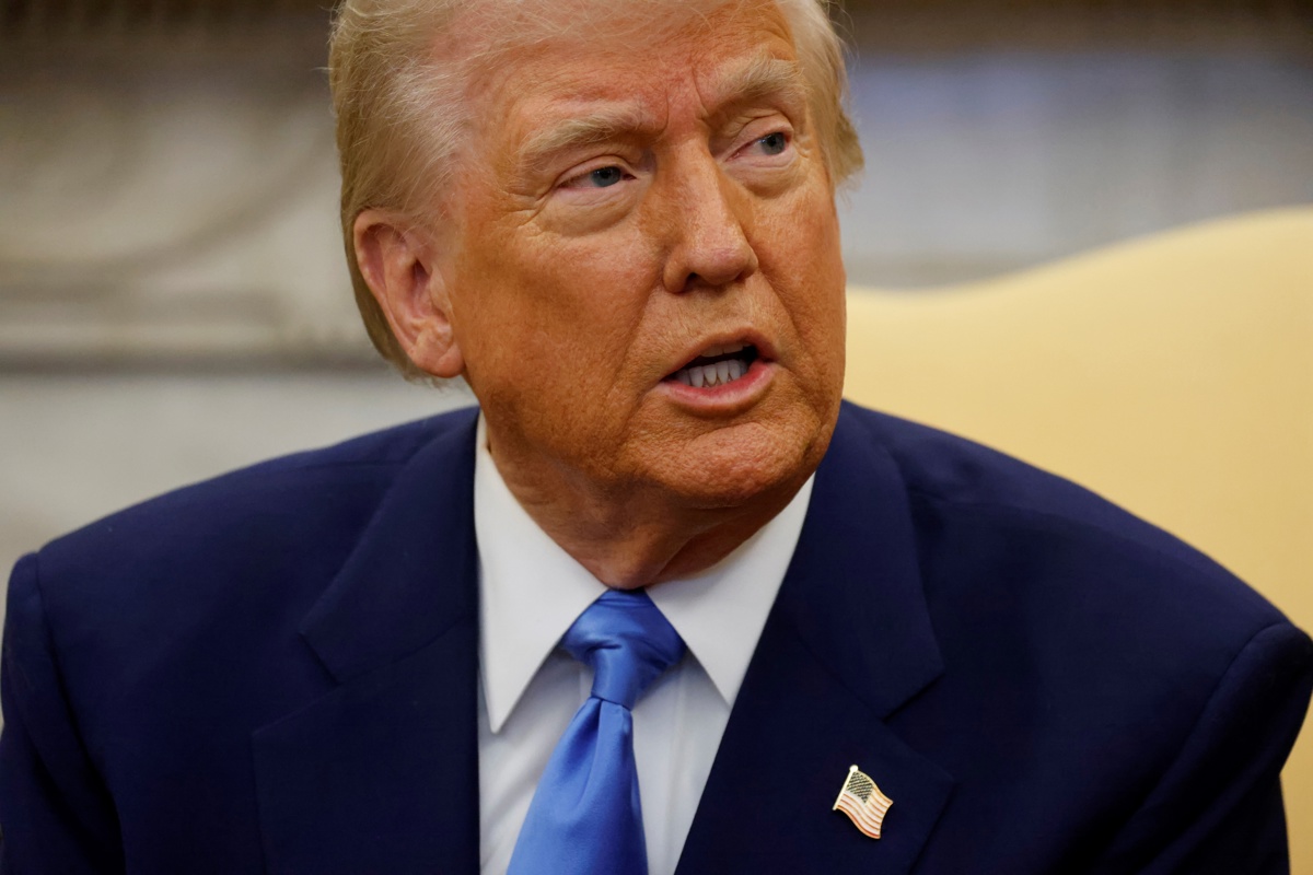 Foto de archivo del presidente de EUA Donald Trump. (Foto de Ludovic Marin de la agencia EFE/POOL)