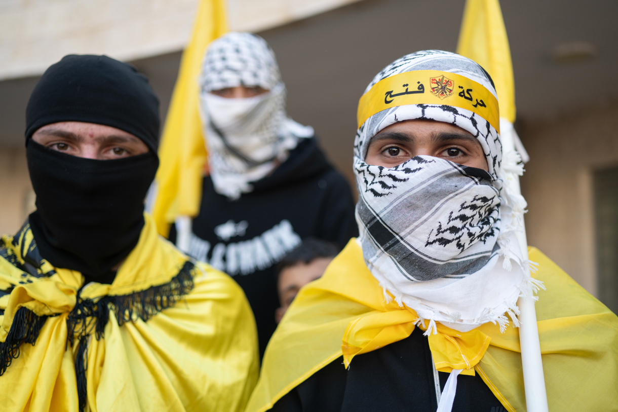 Miembros de Fatah. (Foto de Magda Gibelli de la agencia EFE)