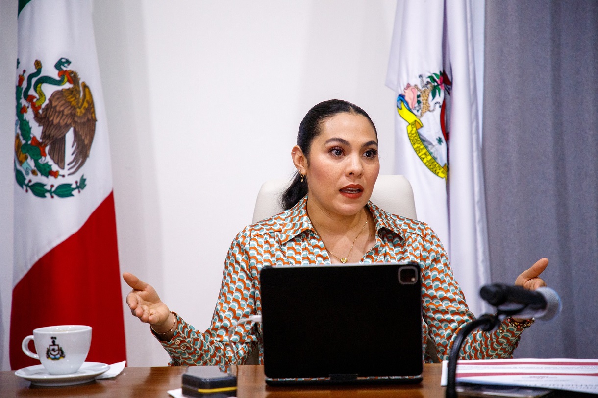 (Foto de redes sociales de la gobernadora Indira Vizcaíno)