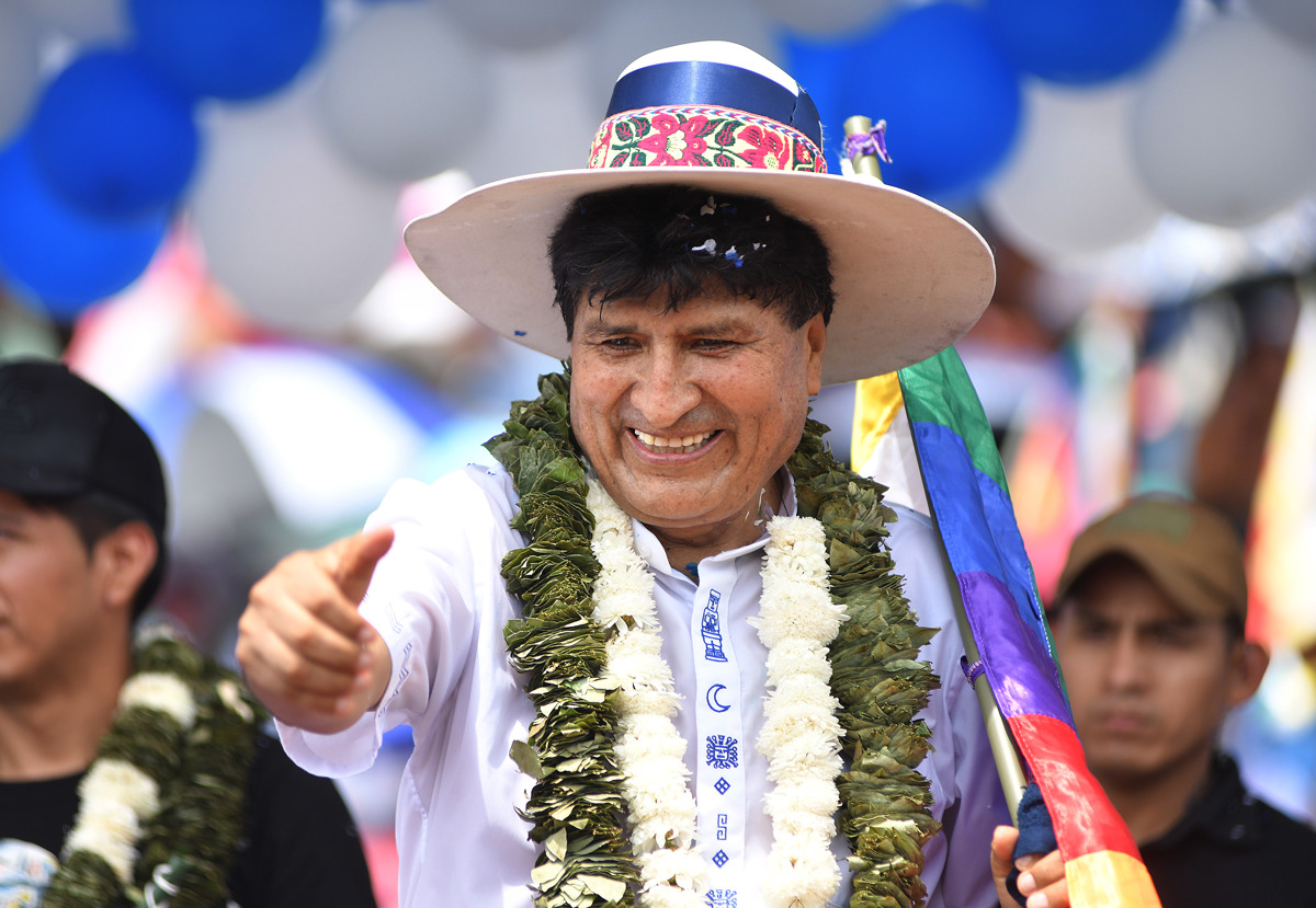 Fotografía de archivo del expresidente de Bolivia Evo Morales (2006-2019). (Foto de Jorge Abrego de la agencia EFE)