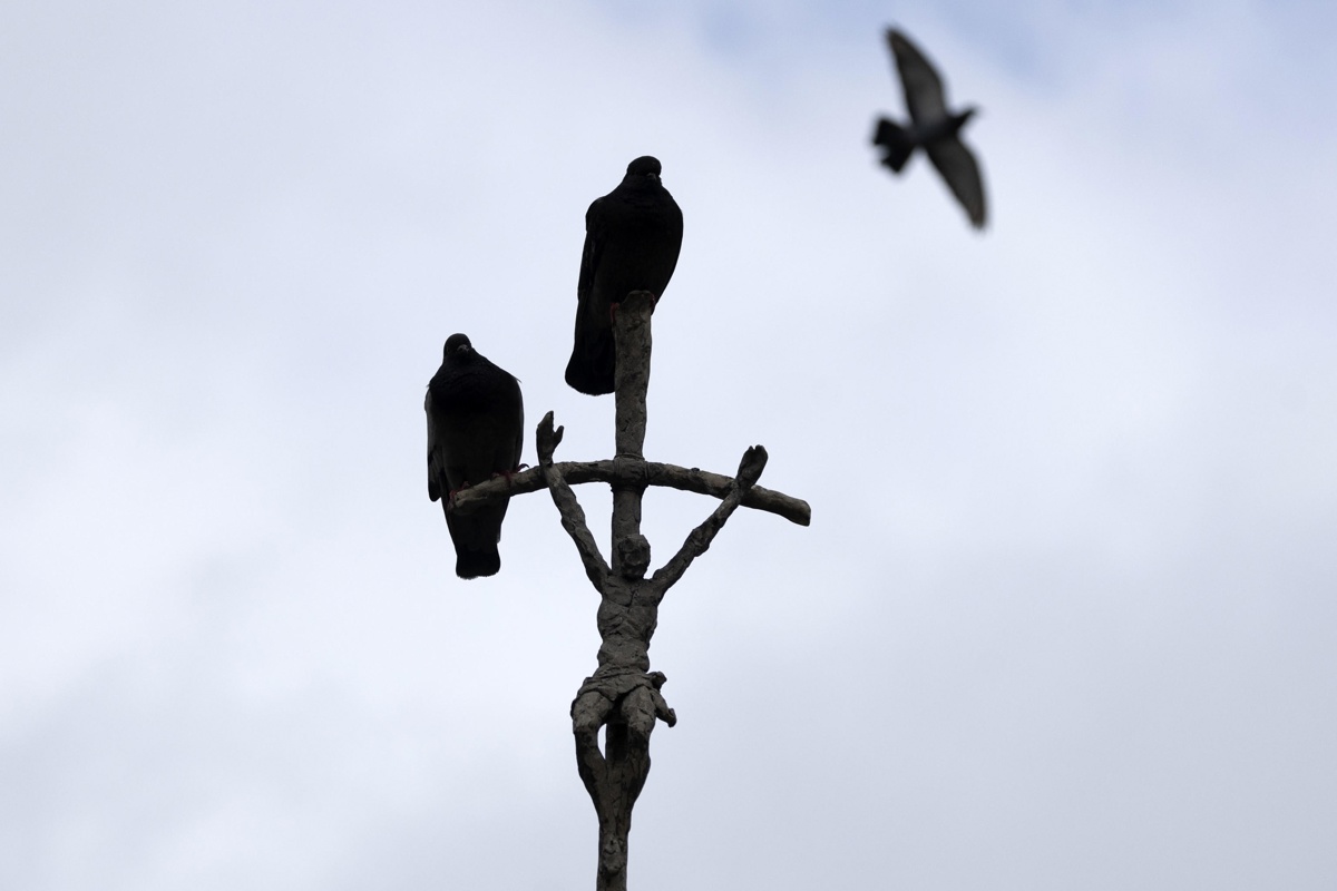 Hospital Agostino Gemelli, donde el Papa Francisco está actualmente hospitalizado, en Roma, Italia, 25 de febrero de 2025. (Foto de Massimo Percossi de la agencia EFE/EPA)