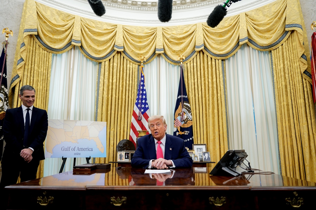 El presidente de Estados Unidos, Donald Trump, durante una conferencia en la Oficina Oval. (Foto de Al Drago de la agencia EFE)