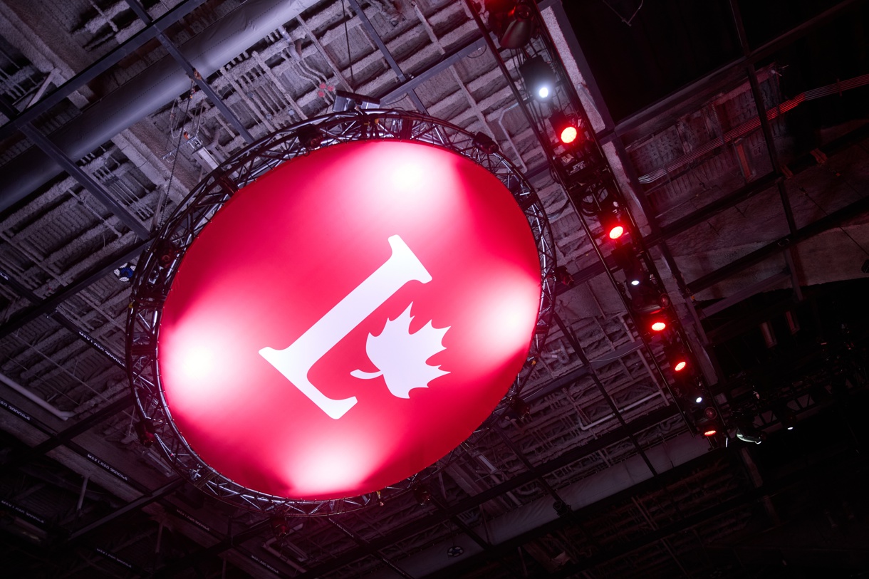 Logotipo en el evento de campaña del Partido Liberal. (Foto de Eric Reid de la agencia EFE)