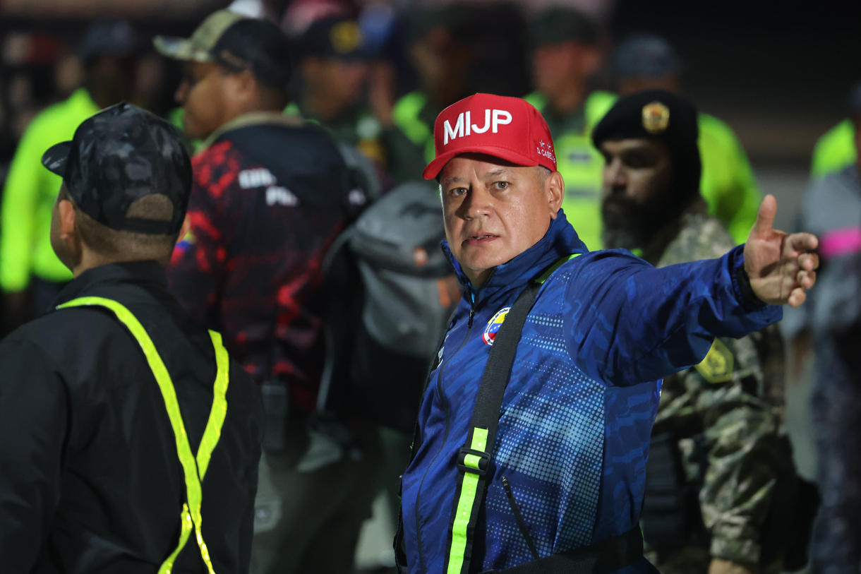 El titular de Interior y Justicia de Venezuela, Diosdado Cabello. (Foto de Miguel Gutiérrez de la agencia EFE)