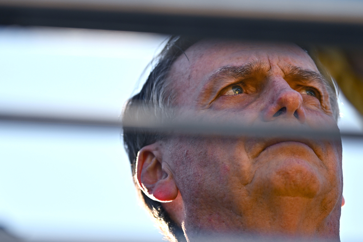 El expresidente de Brasil, Jair Bolsonaro (2019-2022), participa en una protesta este 7 de mayo de 2025 en Brasilia (Brasil). (Foto de Andre Borges de la agencia EFE)