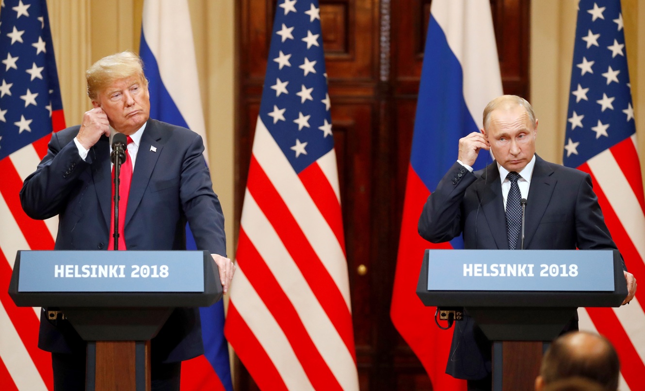 Foto de archivo, del presidente estadounidense, Donald J. Trump (i), y su homólogo ruso, Vladimir Putin (d). (Foto de Anatoly Maltsev de la agencia EFE)