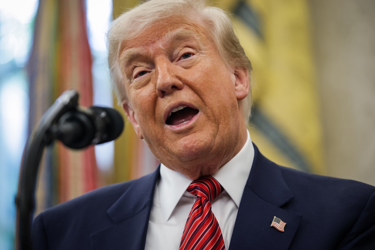 El presidente de Estados Unidos, Donald Trump. (Foto de Samuel Corum de la agencia EFE)