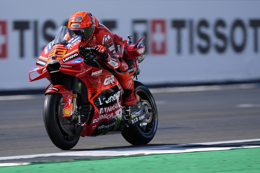 El español Marc Márquez (Ducati) en el Gran Premio del Reino Unido. (Foto de EFE)