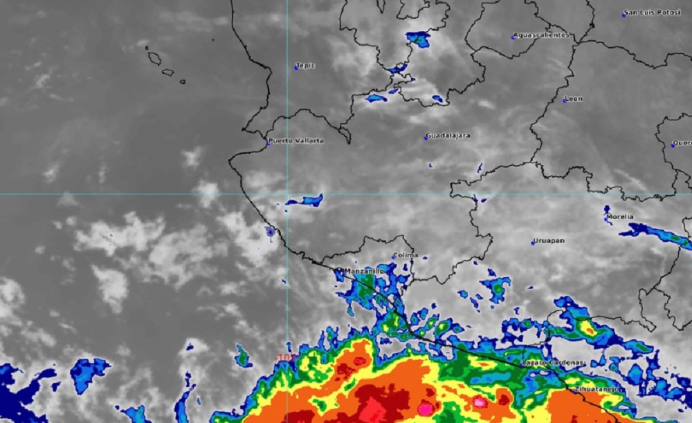 Imagen de satélite del Servicio Meteorológico Nacional.