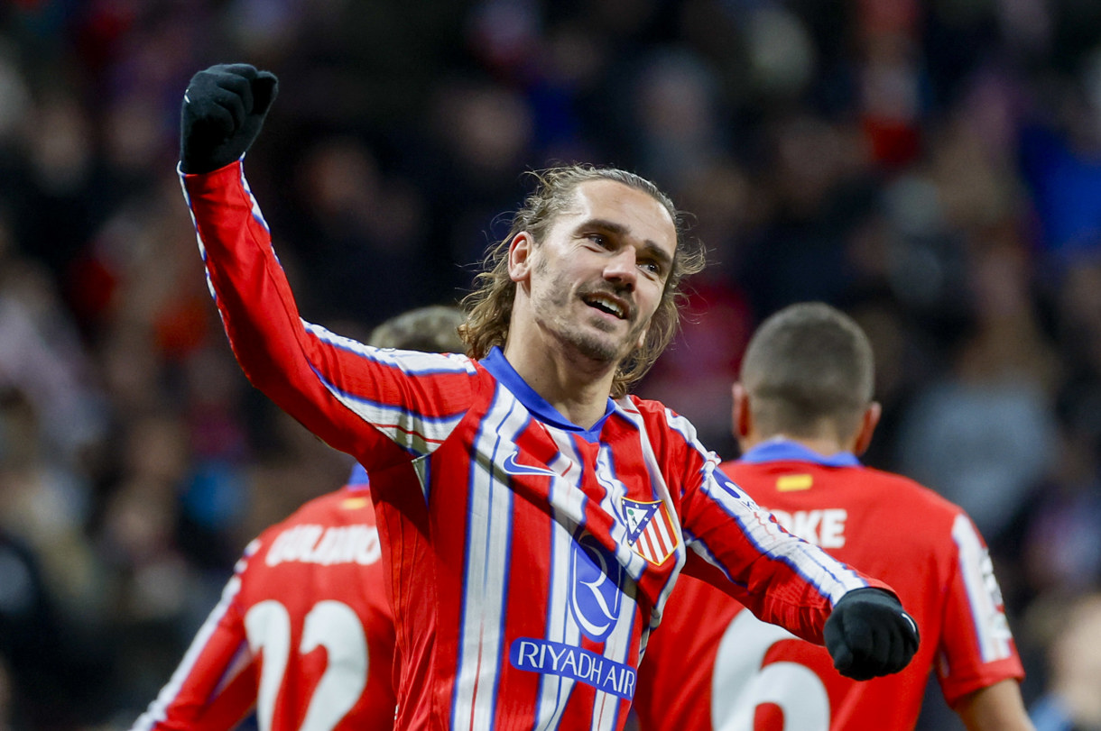 El delantero francés del Atlético de Madrid, Antoine Griezmann, en el estadio Metropolitano, en Madrid. (Foto de archivo de Juanjo Martín de la agencia EFE)