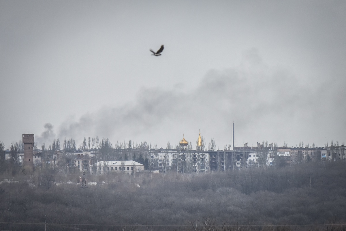 La ciudad de Chasiv Yar, cerca de Bakhmut, en la región de Donetsk (Ucrania), el 7 de abril de 2023. (Foto de archivo de Oleg Petrasyuk de la agencia EFE/EPA)