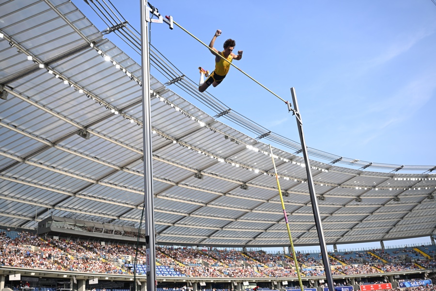El sueco Armand “Mondo” Duplantis en el Memorial Kamila Skolimowska de Silesia (Polonia). (Foto de EFE)
