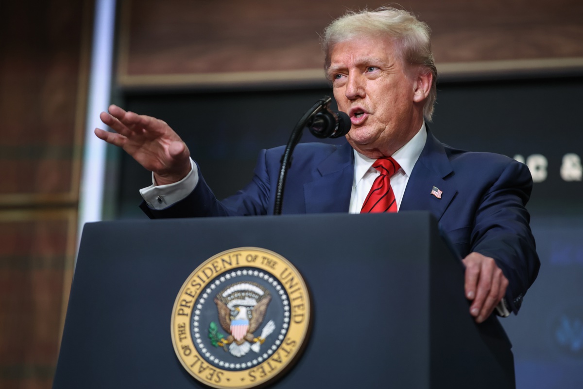 El presidente de EUA, Donald Trump. (Foto de Samuel Corum EFE/POOL)