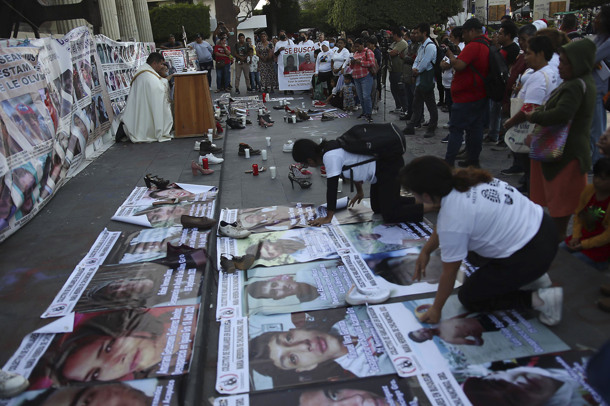 Una manifestación en memoria de las personas desaparecidas en México. (Foto de archivo de José Luis De La Cruz de la agencia EFE)