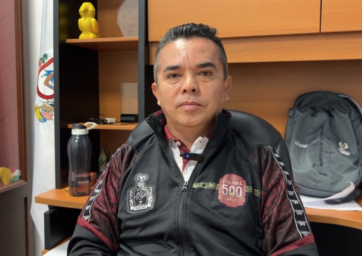 Captura de video del director del Instituto Colimense del Deporte (Incode), Alejandro Rodríguez.