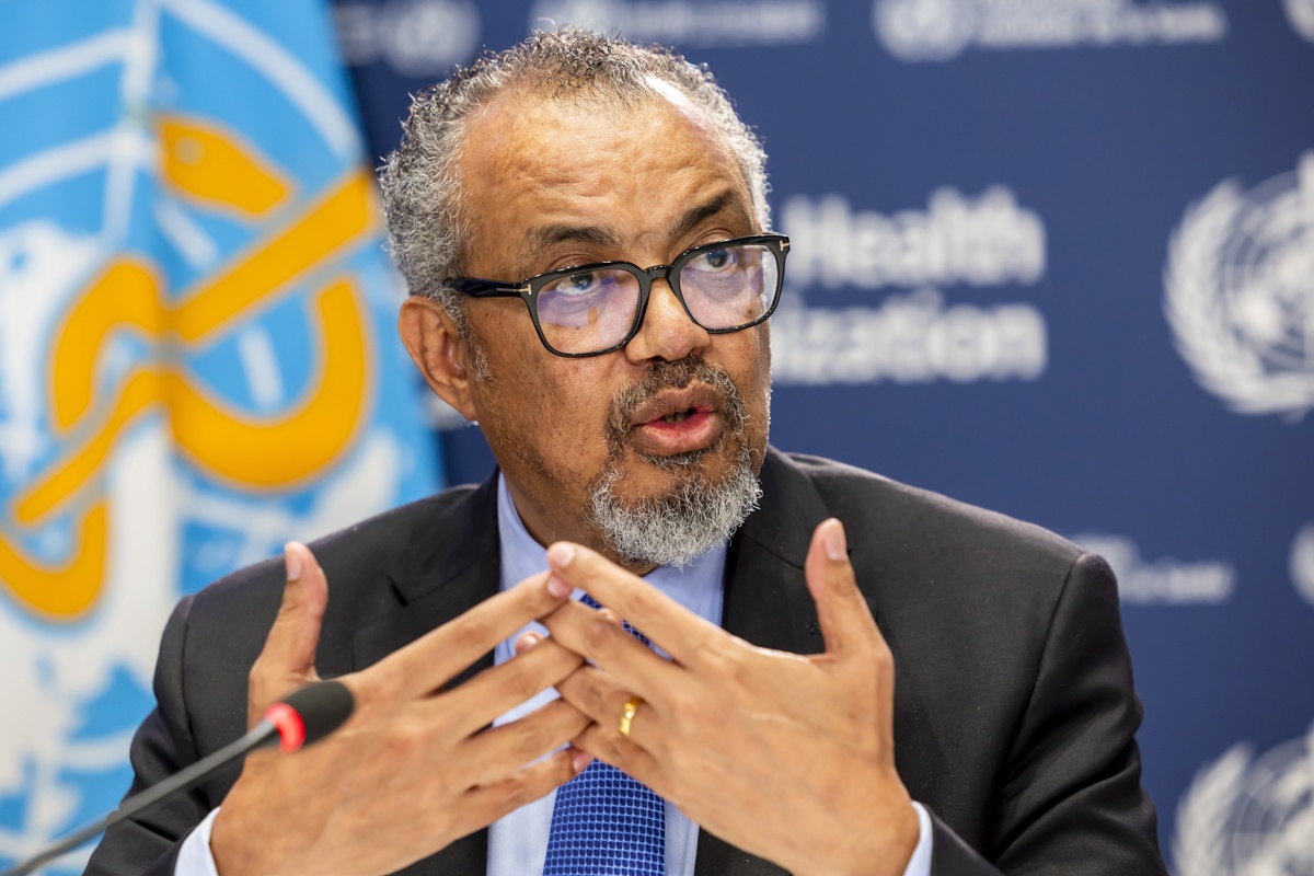El director general de la Organización Mundial de la Salud (OMS), Tedros Adhanom Ghebreyesus. (Foto de Salvatore Di Nolfi de la agencia EFE/EPA)