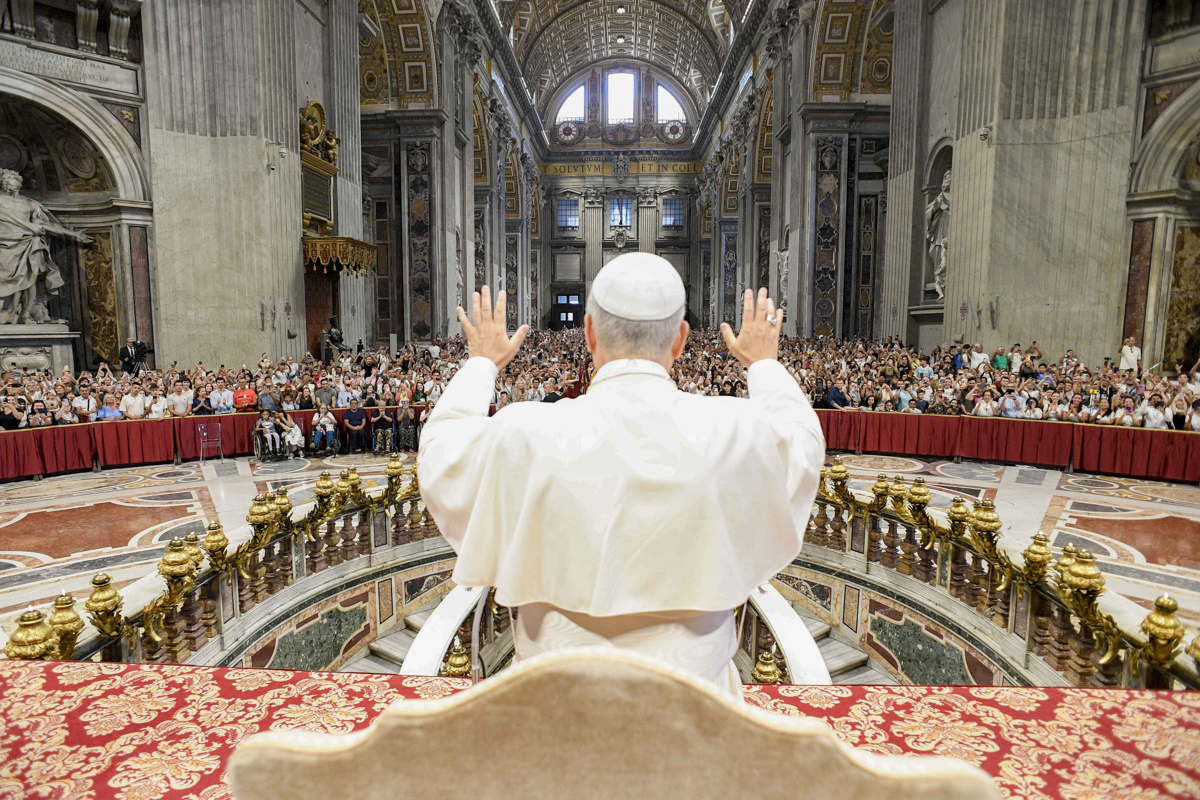 El papa León XIV, durante la audiencia general de los miércoles que se celebró en el aula Pablo VI y no en la plaza de San Pedro ante el intenso calor. (Foto de archivo de Elisabetta Trevisan EFE/Dicasterio para la Comunicación del Vaticano)