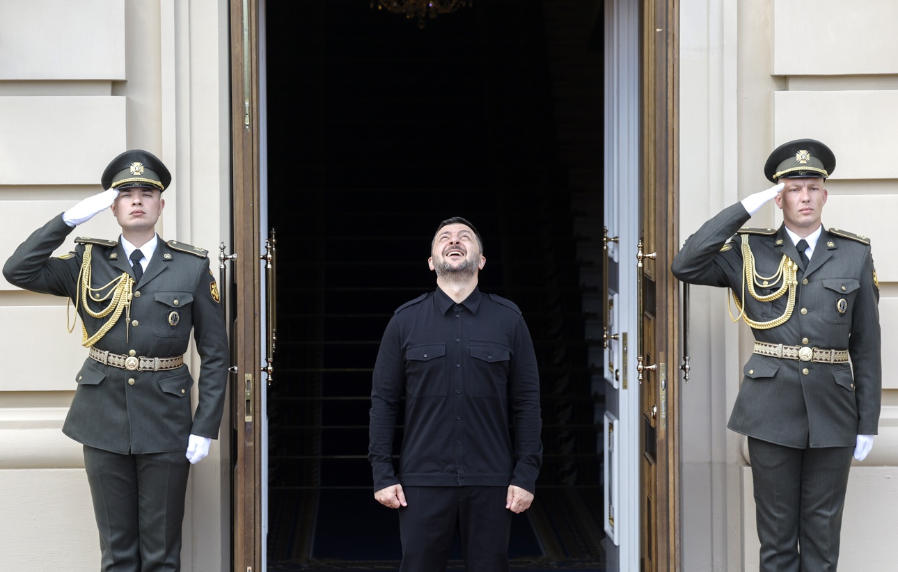 El presidente ucraniano, Volodymyr Zelensky, en Kiev, Ucrania, el 24 de agosto de 2025. (Foto de Sergey Dolzhenko de la agencia EFE)