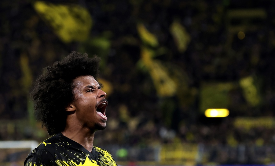 Karim Adeyemi celebra el 1-0 en una foto de EFE.