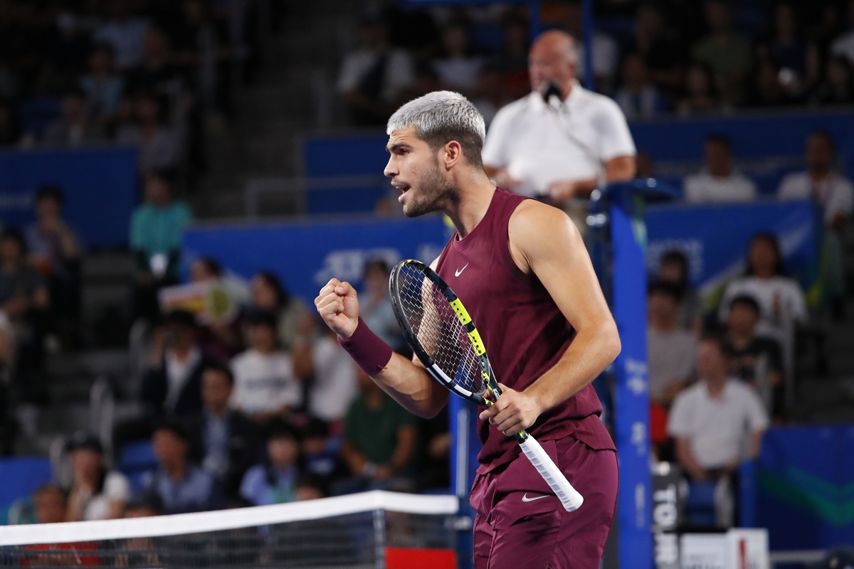 El número uno del Mundo, el español Carlos Alcaraz. (Foto de Rodrigo Reyes Marin de la agencia EFE/EPA)