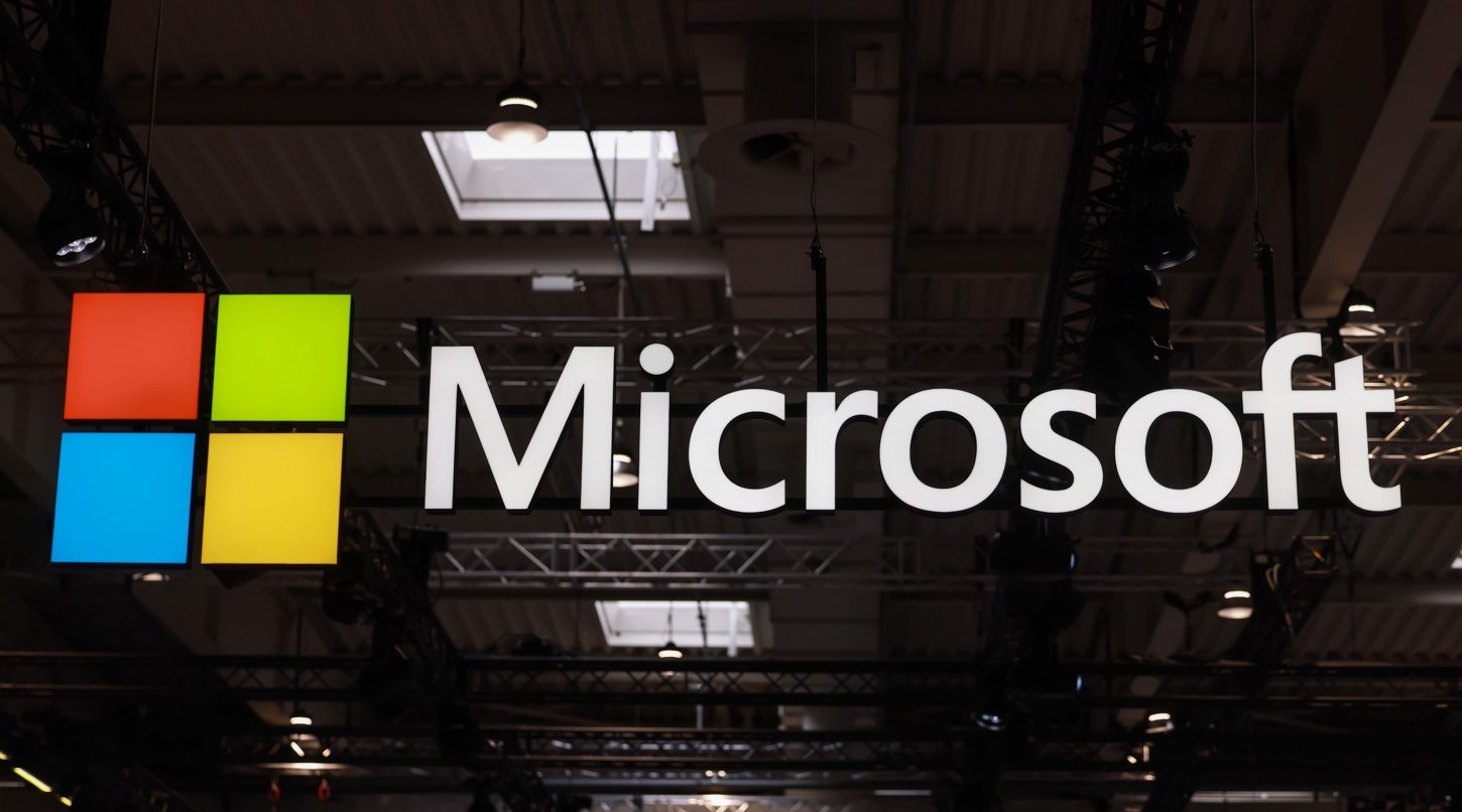 Logo de Microsoft. (Foto de archivo de Hannibal Hanschke de la agencia EFE)